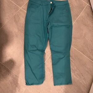 Time and Tru Teal Mid-Rise Skinny Pants
